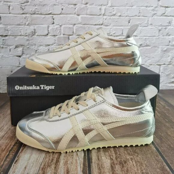 Asics Onitsuka Tiger Mexico 66 Silver Off White - Picture 1 of 5
